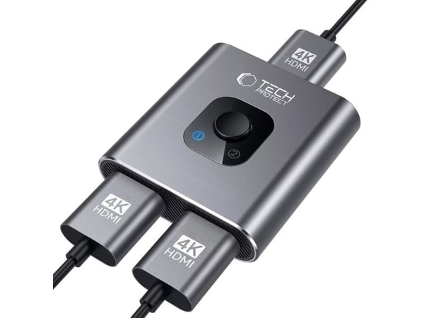 TECH-PROTECT HB07 hubb-adapter 2-i-1 HDMI 4K 60Hz space grey