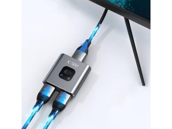 TECH-PROTECT HB07 hubb-adapter 2-i-1 HDMI 4K 60Hz space grey