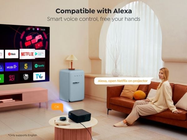 Yaber K2s Wi-Fi 6 NFC JBL LCD projektori