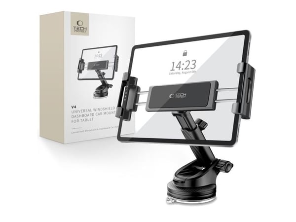TECH-PROTECT V4 universell holder for frontrute & dashbord for nettbrett svart