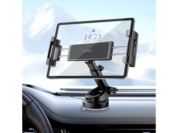 TECH-PROTECT V4 universell holder for frontrute & dashbord for nettbrett svart