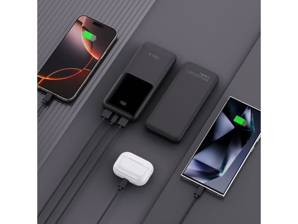 TECH-PROTECT PB01 powerbank 10000 mAh 22,5 W svart