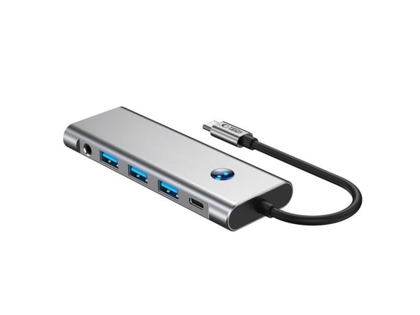 USB-hub Tech-Protect HB04: 1x SD, 2x USB-C, 1x HDMI + 3x USB-A 2.0/3.0/3.2 Gen2