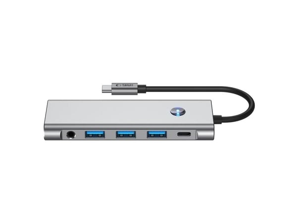 USB-hub Tech-Protect HB04: 1x SD, 2x USB-C, 1x HDMI + 3x USB-A 2.0/3.0/3.2 Gen2