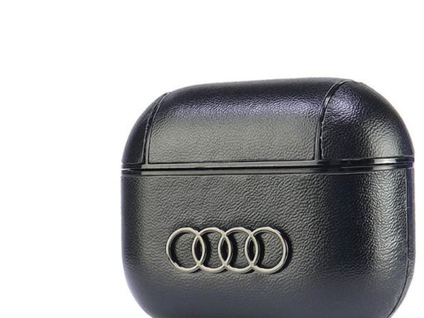 Apple AirPods 3 Audi Leather Big Logo Cover (AU-AP3-GT/D3-BK) veske for hodetelefoner svart farge