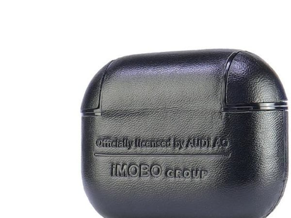 Apple AirPods 3 Audi Leather Big Logo Cover (AU-AP3-GT/D3-BK) veske for hodetelefoner svart farge