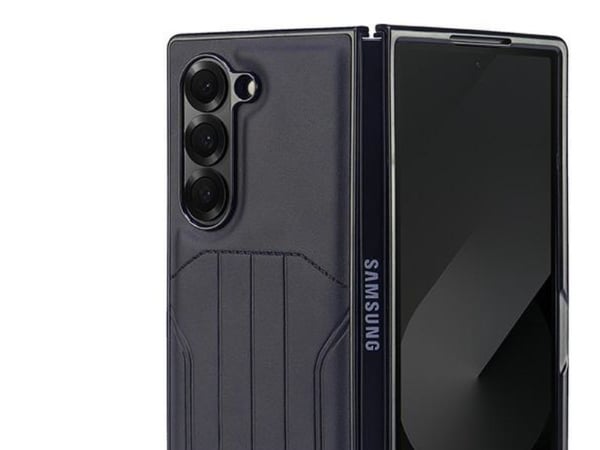Audi syntetläder MagSafe-fodral för Samsung Galaxy Z Fold 6 - svart