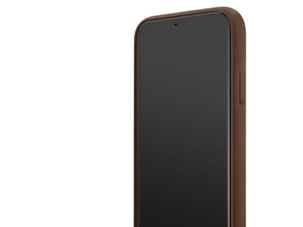 Guess 4G metalliskt gulllogoskale till iPhone 11 / Xr 6,1" - Brun