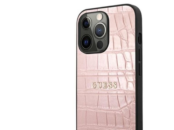 Guess Croco Strap Collection iPhone 13 Pro / 13 6.1"-skal - Rosa