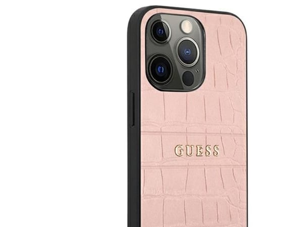 Guess Croco Strap Collection iPhone 13 Pro / 13 6.1"-deksel - Rosa