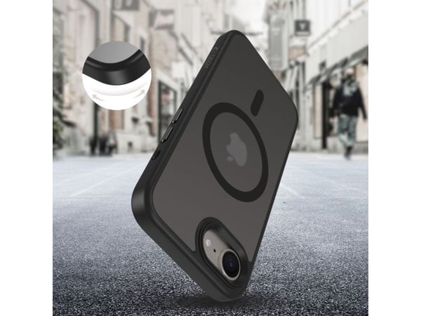Tech-Protect MagMat MagSafe-etuiet for iPhone 16e / 17e - matt svart
