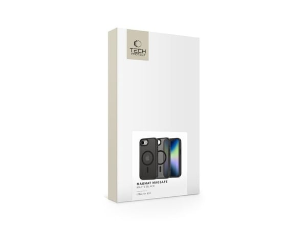 Tech-Protect MagMat MagSafe-etuiet for iPhone 16e / 17e - matt svart