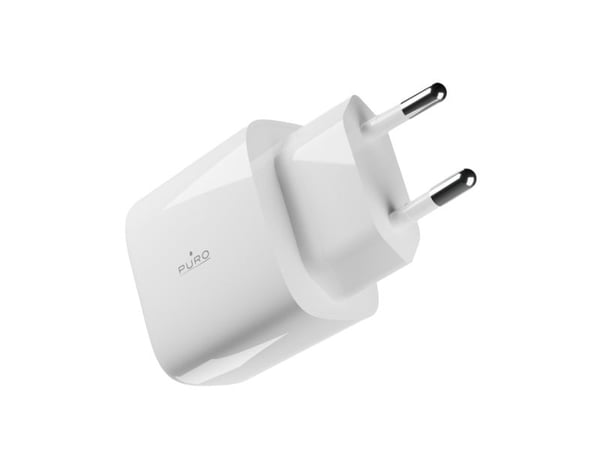 PURO Wall Charger "PRO LITE" 1x USB-C, 25W, Power Delivery,, Innendørs, AC, Hvit