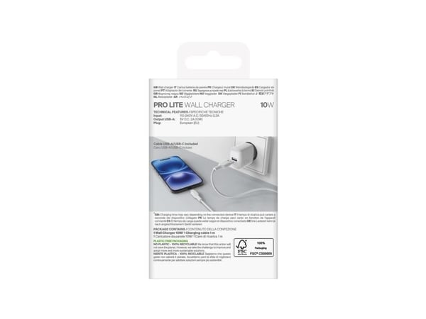 PURO PUTCUSBA10WDYKACWHI, inomhus, AC, 1,2 m, Vit
