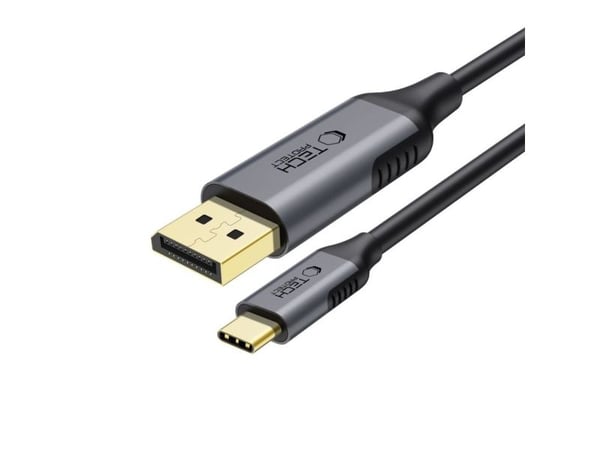 TECH-PROTECT ULTRABOOST kabel USB-C till DisplayPort 1.4 8K 60Hz 180 cm svart