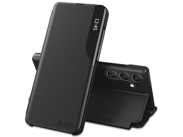 Tech-Protect Smart View-skal för Samsung Galaxy A56 5G - Svart
