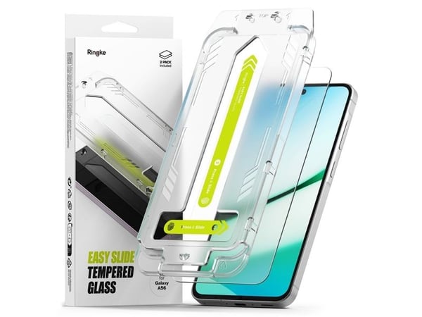 Ringke herdet glass Ringke Easy Slide 2-pk til Galaxy A56 5G klar