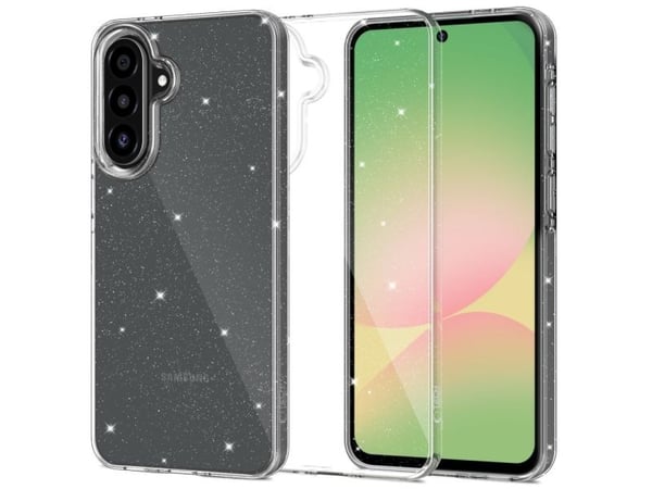 Tech-Protect FlexAir-deksel for Samsung Galaxy A56 5G - klar glitter