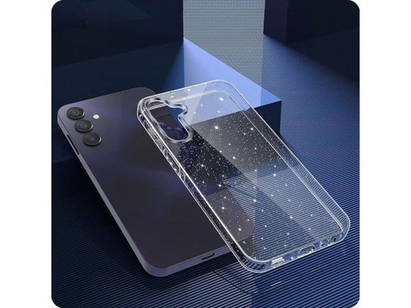 Tech-Protect FlexAir-deksel for Samsung Galaxy A56 5G - klar glitter