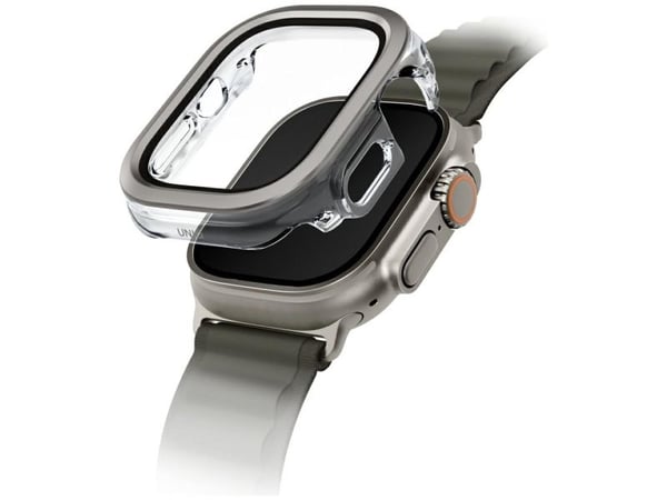 Uniq-fodral UNIQ Voute för Apple Watch Ultra 49 mm, härdat glas, silver