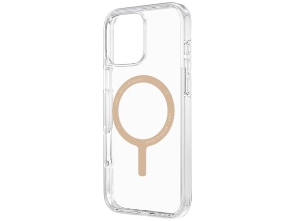 UNIQ Clario-deksel til iPhone 16 Pro Max Magclick Charging Clear/Gold