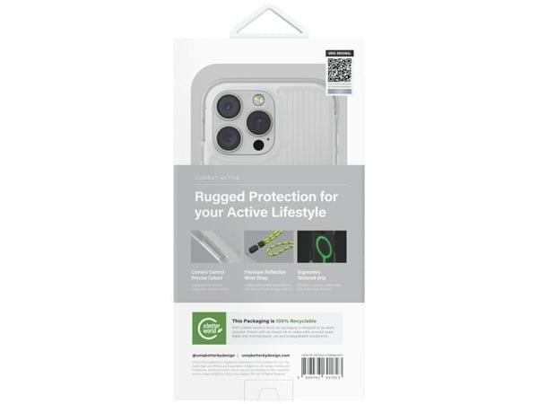 Etui UNIQ Combat Active do iPhone 16 Pro Magclick Charging lume white