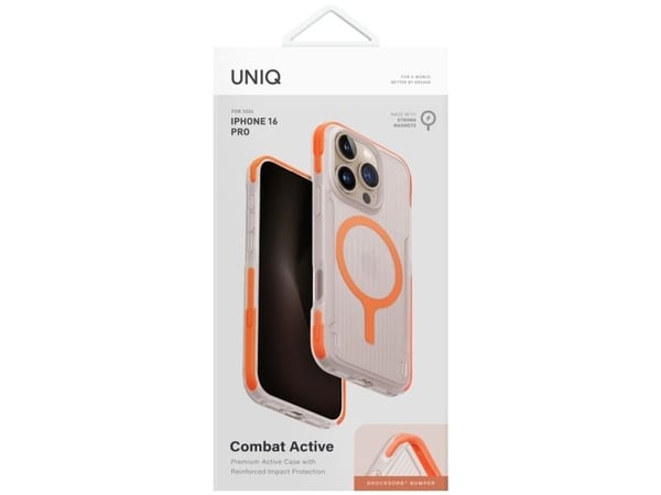Uniq Combat Active Magclick laddnings-skal för iPhone 16 Pro - orange