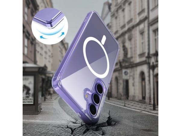 Tech-Protect FlexAir hybrid MagSafe-deksel til Samsung Galaxy A56 5G - Transparent