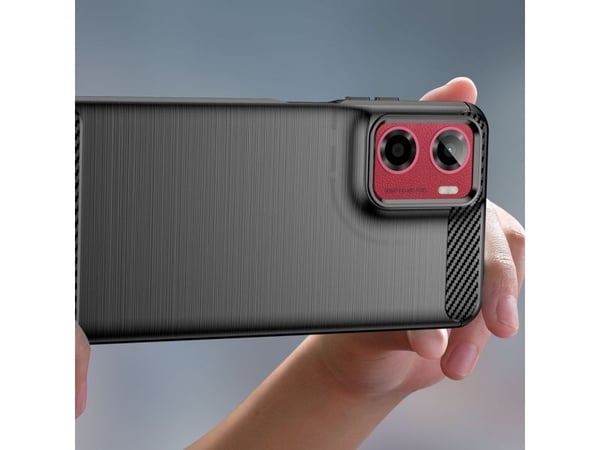 Tech-Protect TPUCarbon-fodral till Motorola Moto G05 / E15 - svart
