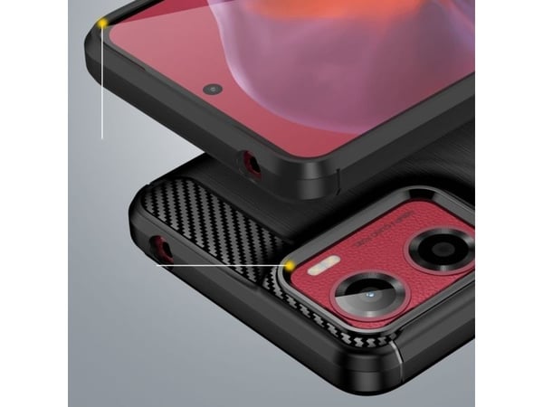 Tech-Protect TPUCarbon-fodral till Motorola Moto G05 / E15 - svart