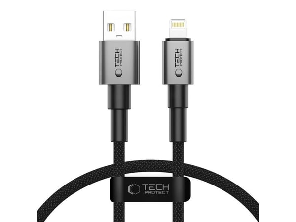 USB-kabel Tech-Protect USB-A til Lightning 0,25 m grå (5906302361731)