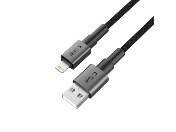 USB-kabel Tech-Protect USB-A til Lightning 0,25 m grå (5906302361731)