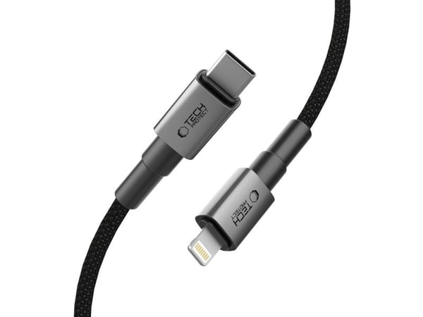 Tech-Protect ULTRABOOST Lightning-kabel PD27W/3A 25 cm IRON GREY