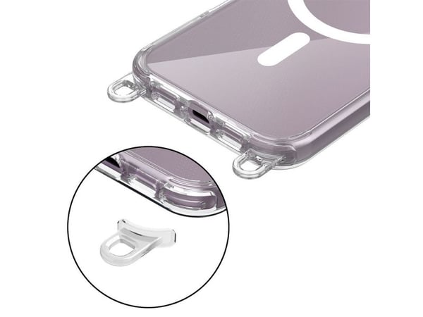 Tech-Protect FlexAir kjede MagSafe-deksel til iPhone 16e / 17e – svart og beige