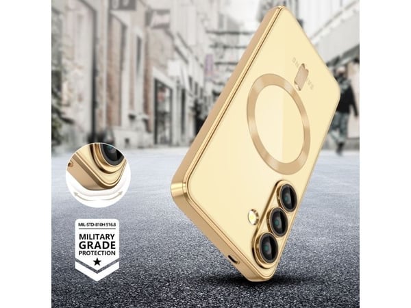 Tech-Protect MagFlex MagSafe-etuiet til Samsung Galaxy A56 5G - transparent gold