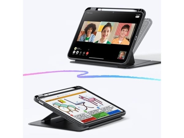 ESR Flip Hybrid iPad 10.9" 10 / 2022 / 11" 11 / 2025 musta