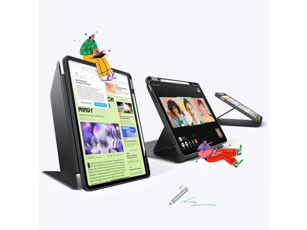 ESR FLIP HYBRID etui til iPad Air 13” 1/2/2024-2025 BLACK