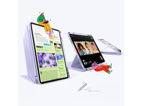 ESR FLIP HYBRID etui til iPad Air 13" 1/2/2024-2025 lilla