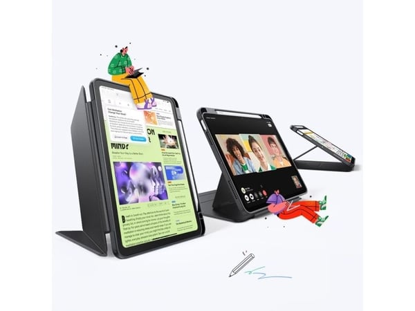 ESR FLIP HYBRID-etui til iPad Air 10,9" 4/5/2020-2022 og 11" 6/7/2024-2025 BLACK