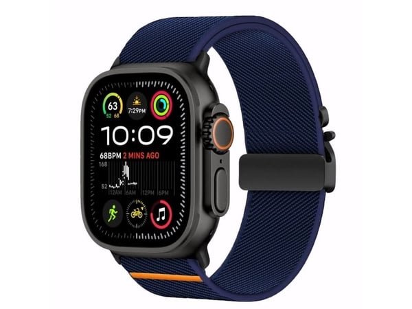 TECH-PROTECT nylon clasp til Apple Watch 6/7/8/9/10/SE/Ultra 1/2 (44/45/46/49 mm) navy