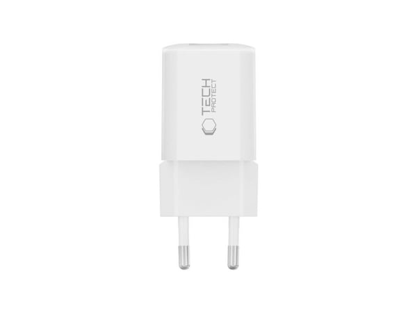 Nätladdare Tech-Protect TECH-PROTECT NCM33W 2-PORT NETWORK CHARGER PD33W/QC3.0 WHITE