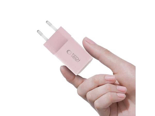 TECH-PROTECT NCM33W 2-PORT NETWORK CHARGER PD33W/QC3.0 BABY PINK