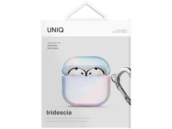 Uniq etui Uniq Iridescia for AirPods 4, holo quartz