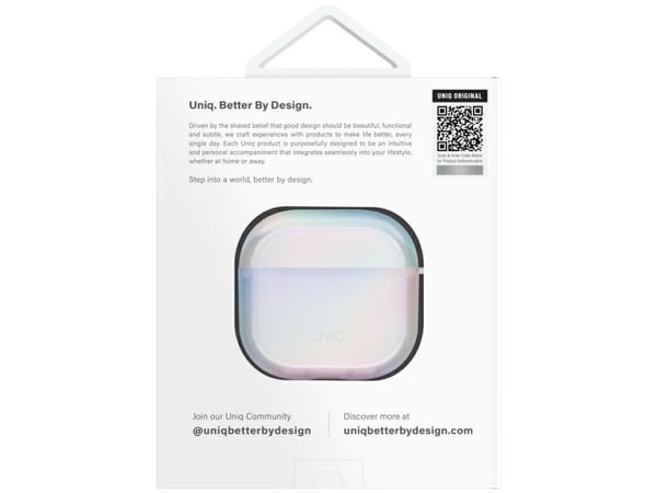 Uniq etui Uniq Iridescia for AirPods 4, holo quartz