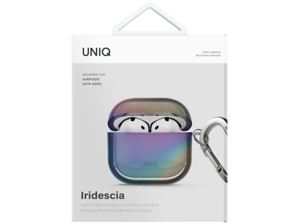 Uniq etui Iridescia til AirPods 4 – midnight quartz