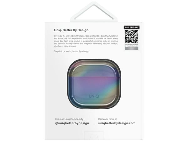 Uniq etui Iridescia til AirPods 4 – midnight quartz