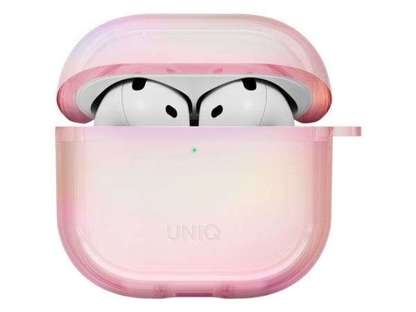Uniq-etu i UNIQ Iridescia til AirPods 4, rosa prisme