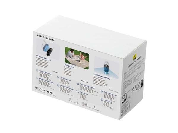 Baseus Security N1 Plus 2K utomhuskamera - vit
