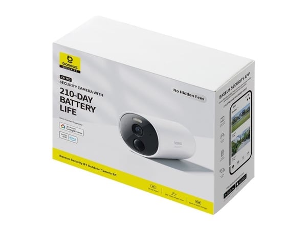 Baseus Security B1 2K utomhuskamera - Vit