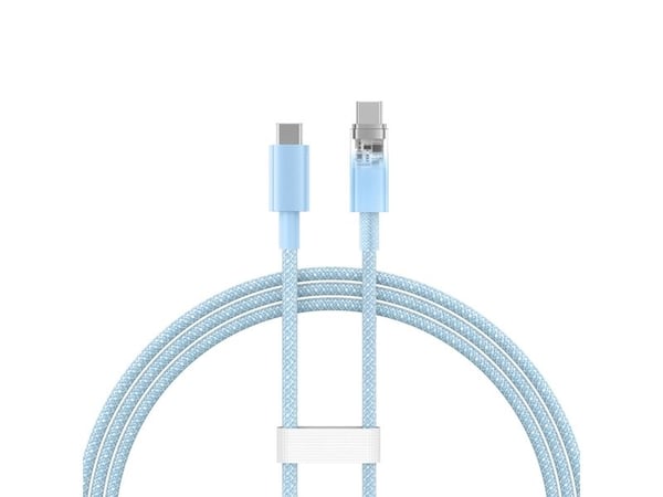 Baseus USB-C till USB-C kabel - 1 m - blå
